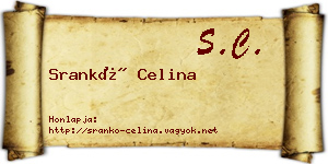 Srankó Celina névjegykártya
